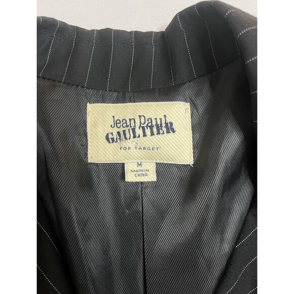 Jean Paul Gaultier For Target Pin Striped Short Sleeve Suit Jacket - Picture 2 of 7
